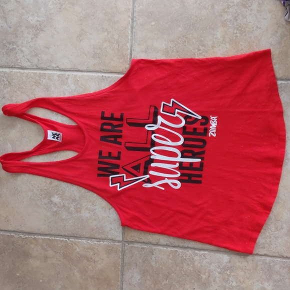 We Are All Superheroes Zumba Tank - Picture 2 of 7
